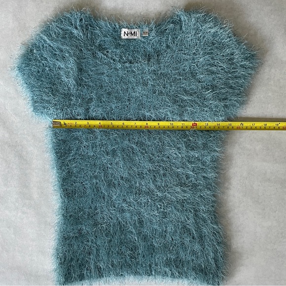 2/$20 Fuzzy Long Hair Fitted Stretch Sweater - Picture 5 of 9